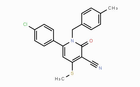 CAS No. 478042-91-0, 6-(4-Chlorophenyl)-1-(4-methylbenzyl)-4-(methylsulfanyl)-2-oxo-1,2-dihydro-3-pyridinecarbonitrile