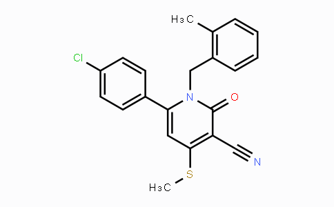 CAS No. 478042-92-1, 6-(4-Chlorophenyl)-1-(2-methylbenzyl)-4-(methylsulfanyl)-2-oxo-1,2-dihydro-3-pyridinecarbonitrile