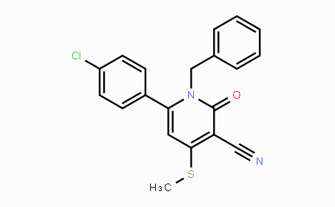 CAS No. 478042-93-2, 1-Benzyl-6-(4-chlorophenyl)-4-(methylsulfanyl)-2-oxo-1,2-dihydro-3-pyridinecarbonitrile