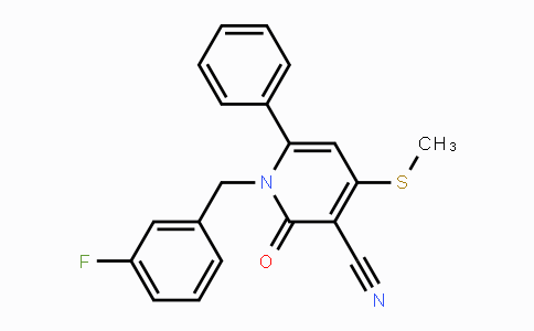 CAS No. 478042-99-8, 1-(3-Fluorobenzyl)-4-(methylsulfanyl)-2-oxo-6-phenyl-1,2-dihydro-3-pyridinecarbonitrile