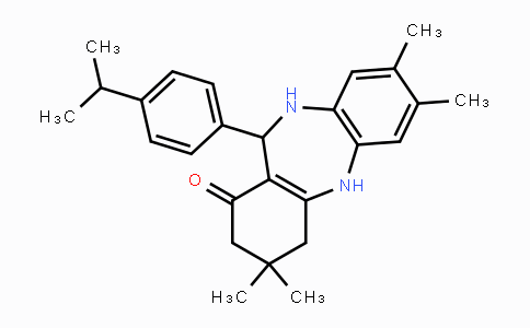 CAS No. 338748-43-9, 11-(4-Isopropylphenyl)-3,3,7,8-tetramethyl-2,3,4,5,10,11-hexahydro-1H-dibenzo[b,e][1,4]diazepin-1-one