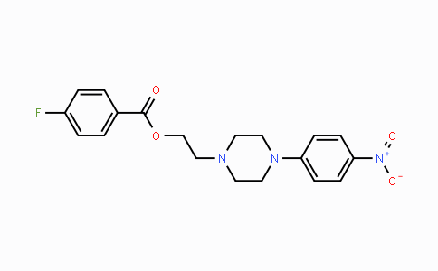 CAS No. 338748-59-7, 2-[4-(4-Nitrophenyl)piperazino]ethyl 4-fluorobenzenecarboxylate