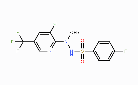 CAS No. 338748-65-5, N'-[3-Chloro-5-(trifluoromethyl)-2-pyridinyl]-4-fluoro-N'-methylbenzenesulfonohydrazide