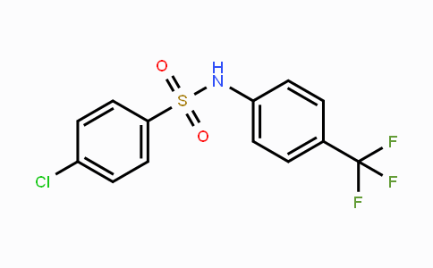 CAS No. 107491-59-8, 4-Chloro-N-[4-(trifluoromethyl)phenyl]benzenesulfonamide