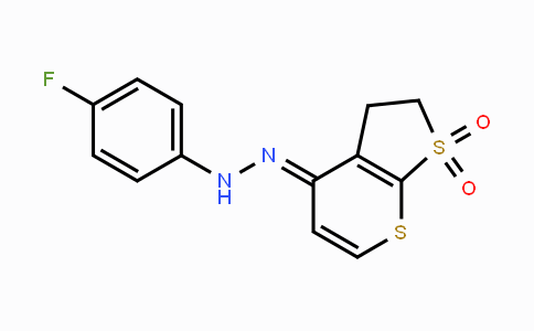 CAS No. 478043-36-6, 2,3-Dihydro-1lambda~6~-thieno[2,3-b]thiopyran-1,1,4-trione 4-[N-(4-fluorophenyl)hydrazone]