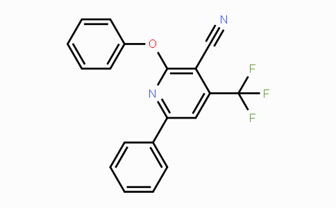 CAS No. 338749-44-3, 2-Phenoxy-6-phenyl-4-(trifluoromethyl)nicotinonitrile