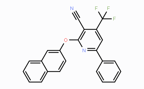CAS No. 338749-47-6, 2-(2-Naphthyloxy)-6-phenyl-4-(trifluoromethyl)nicotinonitrile