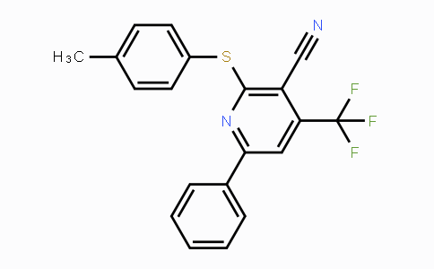 CAS No. 478043-37-7, 2-[(4-Methylphenyl)sulfanyl]-6-phenyl-4-(trifluoromethyl)nicotinonitrile
