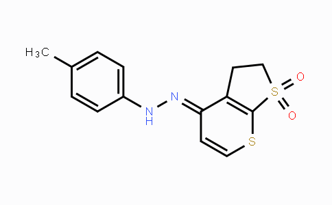 CAS No. 338749-51-2, 2,3-Dihydro-1lambda~6~-thieno[2,3-b]thiopyran-1,1,4-trione 4-[N-(4-methylphenyl)hydrazone]