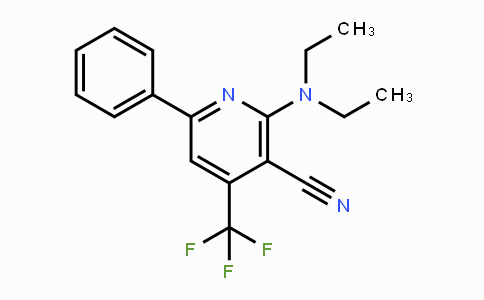 CAS No. 114084-97-8, 2-(Diethylamino)-6-phenyl-4-(trifluoromethyl)nicotinonitrile