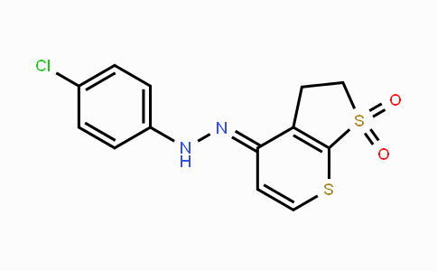CAS No. 338749-59-0, 2,3-Dihydro-1lambda~6~-thieno[2,3-b]thiopyran-1,1,4-trione 4-[N-(4-chlorophenyl)hydrazone]