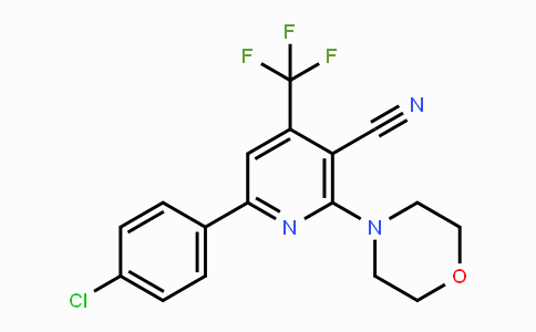 CAS No. 338749-81-8, 6-(4-Chlorophenyl)-2-morpholino-4-(trifluoromethyl)nicotinonitrile