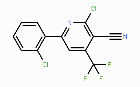CAS No. 338749-86-3, 2-Chloro-6-(2-chlorophenyl)-4-(trifluoromethyl)nicotinonitrile