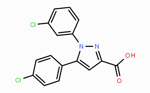 CAS No. 477711-99-2, 1-(3-Chlorophenyl)-5-(4-chlorophenyl)-1H-pyrazole-3-carboxylic acid