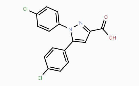 CAS No. 477712-01-9, 1,5-Bis(4-chlorophenyl)-1H-pyrazole-3-carboxylic acid
