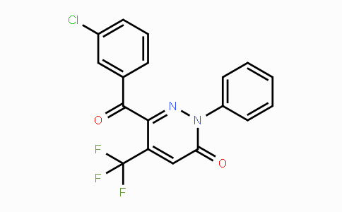 CAS No. 478043-61-7, 6-(3-Chlorobenzoyl)-2-phenyl-5-(trifluoromethyl)-3(2H)-pyridazinone