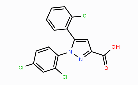 CAS No. 477712-03-1, 5-(2-Chlorophenyl)-1-(2,4-dichlorophenyl)-1H-pyrazole-3-carboxylic acid