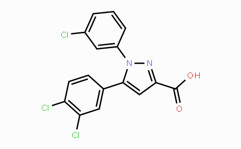 CAS No. 477712-31-5, 1-(3-Chlorophenyl)-5-(3,4-dichlorophenyl)-1H-pyrazole-3-carboxylic acid