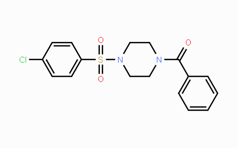 CAS No. 333757-02-1, {4-[(4-Chlorophenyl)sulfonyl]piperazino}(phenyl)methanone