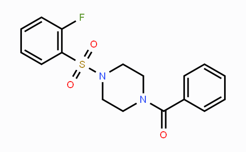 CAS No. 478045-50-0, {4-[(2-Fluorophenyl)sulfonyl]piperazino}(phenyl)methanone