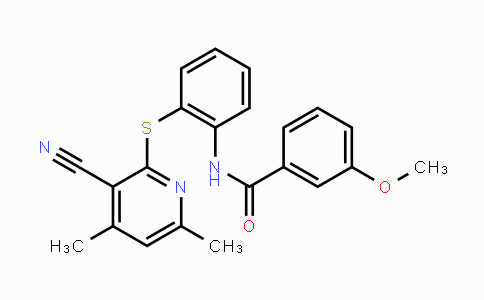 CAS No. 478045-72-6, N-{2-[(3-Cyano-4,6-dimethyl-2-pyridinyl)sulfanyl]phenyl}-3-methoxybenzenecarboxamide