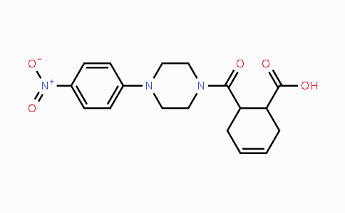 CAS No. 329042-69-5, 6-{[4-(4-Nitrophenyl)piperazino]carbonyl}-3-cyclohexene-1-carboxylic acid