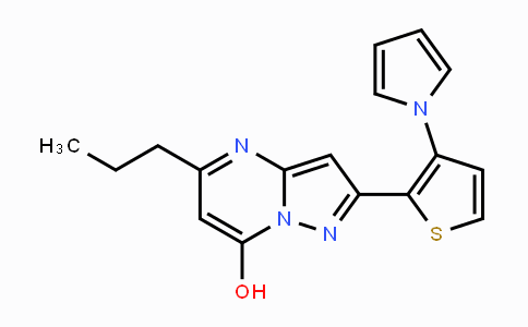 CAS No. 439108-26-6, 5-Propyl-2-[3-(1H-pyrrol-1-yl)-2-thienyl]pyrazolo[1,5-a]pyrimidin-7-ol