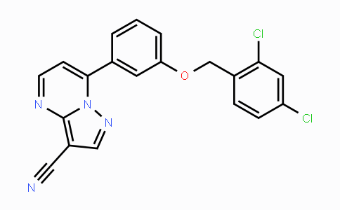 CAS No. 478046-39-8, 7-{3-[(2,4-Dichlorobenzyl)oxy]phenyl}pyrazolo[1,5-a]pyrimidine-3-carbonitrile