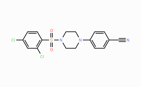 CAS No. 478046-84-3, 4-{4-[(2,4-Dichlorophenyl)sulfonyl]piperazino}benzenecarbonitrile