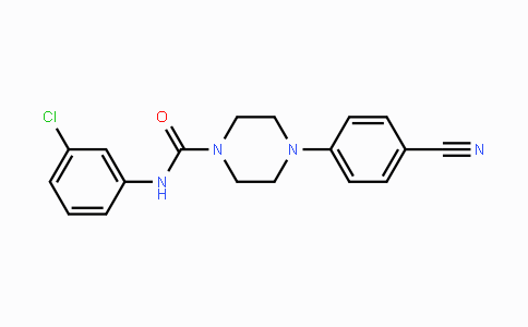 CAS No. 478046-91-2, N-(3-Chlorophenyl)-4-(4-cyanophenyl)tetrahydro-1(2H)-pyrazinecarboxamide