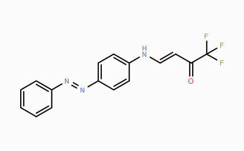 CAS No. 478047-05-1, (E)-1,1,1-Trifluoro-4-{4-[(E)-2-phenyldiazenyl]anilino}-3-buten-2-one