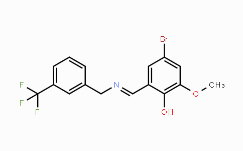 CAS No. 478047-10-8, 4-Bromo-2-methoxy-6-({[3-(trifluoromethyl)benzyl]imino}methyl)benzenol