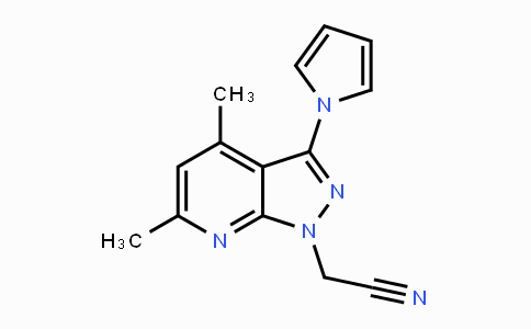 CAS No. 478047-23-3, 2-[4,6-Dimethyl-3-(1H-pyrrol-1-yl)-1H-pyrazolo[3,4-b]pyridin-1-yl]acetonitrile