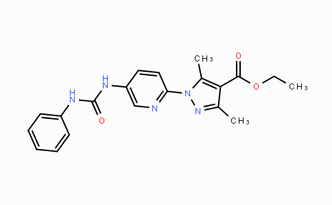 CAS No. 477712-89-3, Ethyl 1-{5-[(anilinocarbonyl)amino]-2-pyridinyl}-3,5-dimethyl-1H-pyrazole-4-carboxylate