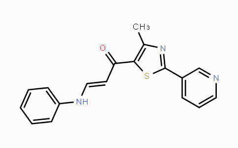 CAS No. 1823194-61-1, (2E)-1-[4-Methyl-2-(pyridin-3-yl)-1,3-thiazol-5-yl]-3-(phenylamino)prop-2-en-1-one