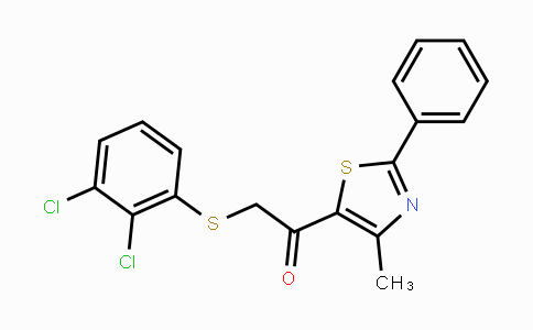 CAS No. 478047-40-4, 2-[(2,3-Dichlorophenyl)sulfanyl]-1-(4-methyl-2-phenyl-1,3-thiazol-5-yl)-1-ethanone