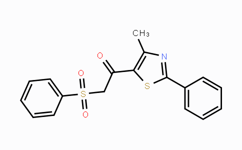 CAS No. 300357-23-7, 1-(4-Methyl-2-phenyl-1,3-thiazol-5-yl)-2-(phenylsulfonyl)-1-ethanone