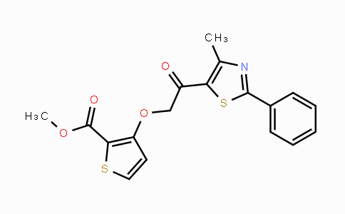 CAS No. 478047-49-3, Methyl 3-[2-(4-methyl-2-phenyl-1,3-thiazol-5-yl)-2-oxoethoxy]-2-thiophenecarboxylate
