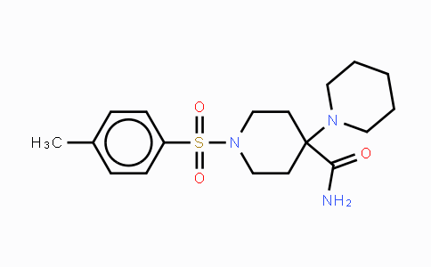 CAS No. 681850-23-7, 1-[(4-Methylphenyl)sulfonyl]4-(1-piperidino)piperidine-4-carboxamide