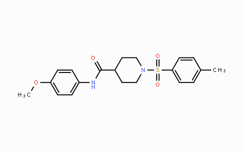 CAS No. 433946-91-9, N-(4-Methoxyphenyl)-1-[(4-methylphenyl)sulfonyl]-4-piperidinecarboxamide