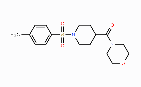 CAS No. 433941-29-8, {1-[(4-Methylphenyl)sulfonyl]-4-piperidinyl}(morpholino)methanone