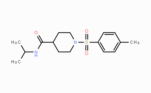 CAS No. 478047-62-0, N-Isopropyl-1-[(4-methylphenyl)sulfonyl]-4-piperidinecarboxamide