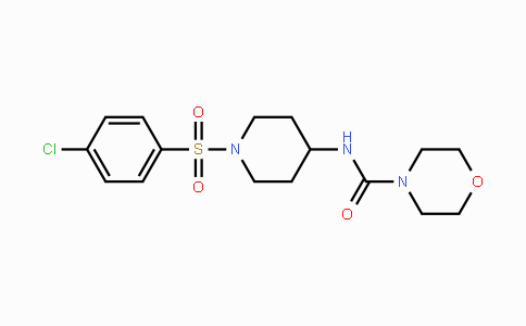 CAS No. 478047-65-3, N-{1-[(4-Chlorophenyl)sulfonyl]-4-piperidinyl}-4-morpholinecarboxamide