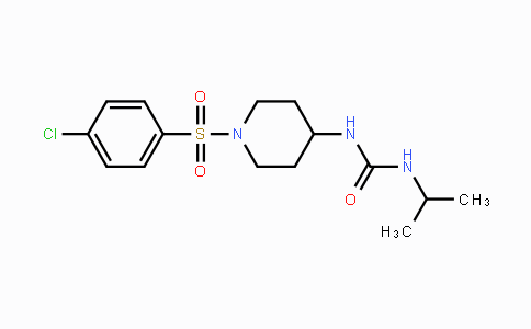 CAS No. 478047-68-6, N-{1-[(4-Chlorophenyl)sulfonyl]-4-piperidinyl}-N'-isopropylurea