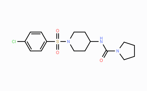 CAS No. 478047-69-7, N-{1-[(4-Chlorophenyl)sulfonyl]-4-piperidinyl}-1-pyrrolidinecarboxamide