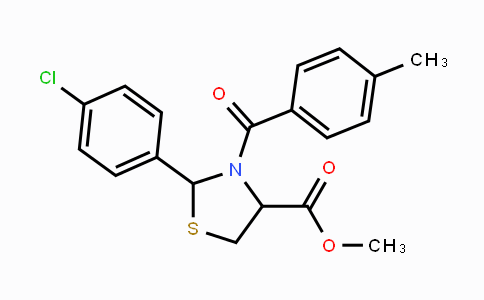 CAS No. 477768-31-3, Methyl 2-(4-chlorophenyl)-3-(4-methylbenzoyl)-1,3-thiazolane-4-carboxylate