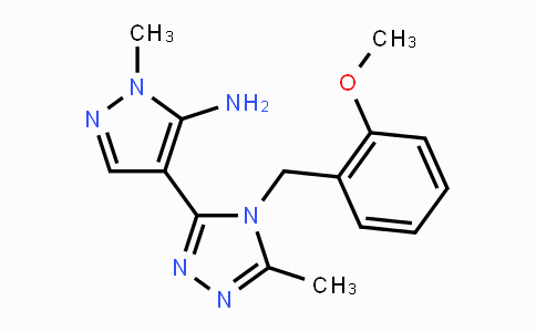 CAS No. 956964-69-5, 4-[4-(2-Methoxybenzyl)-5-methyl-4H-1,2,4-triazol-3-yl]-1-methyl-1H-pyrazol-5-amine