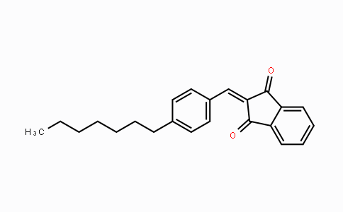 CAS No. 439108-61-9, 2-[(4-Heptylphenyl)methylene]-1H-indene-1,3(2H)-dione
