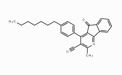 CAS No. 439108-64-2, 4-(4-Heptylphenyl)-2-methyl-5-oxo-5H-indeno[1,2-b]pyridine-3-carbonitrile