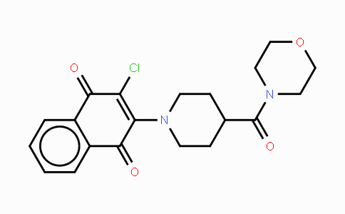 CAS No. 439108-66-4, 2-Chloro-3-[4-(morpholinocarbonyl)piperidino]naphthoquinone
